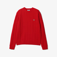 F+ CABLED KNITTED CREWNECK
