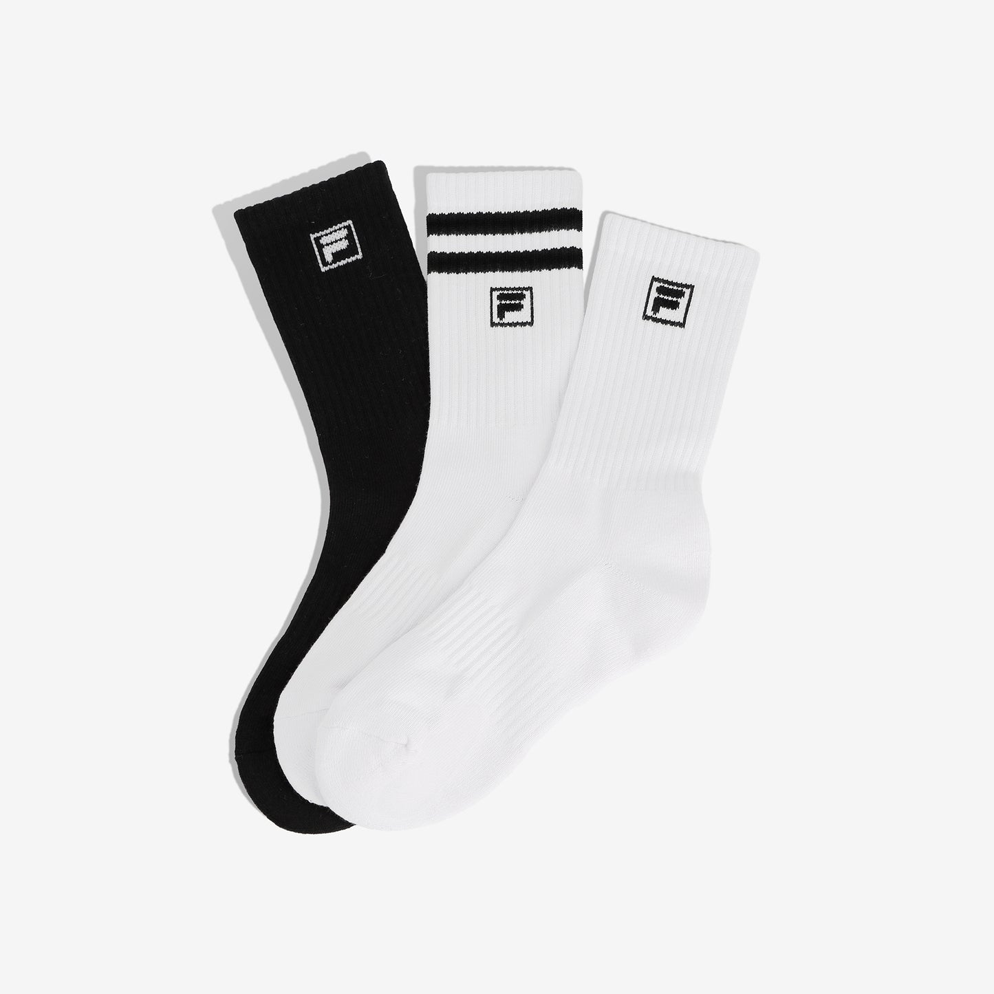 데일리 골지 에센셜 중목 양말 3pack - 01