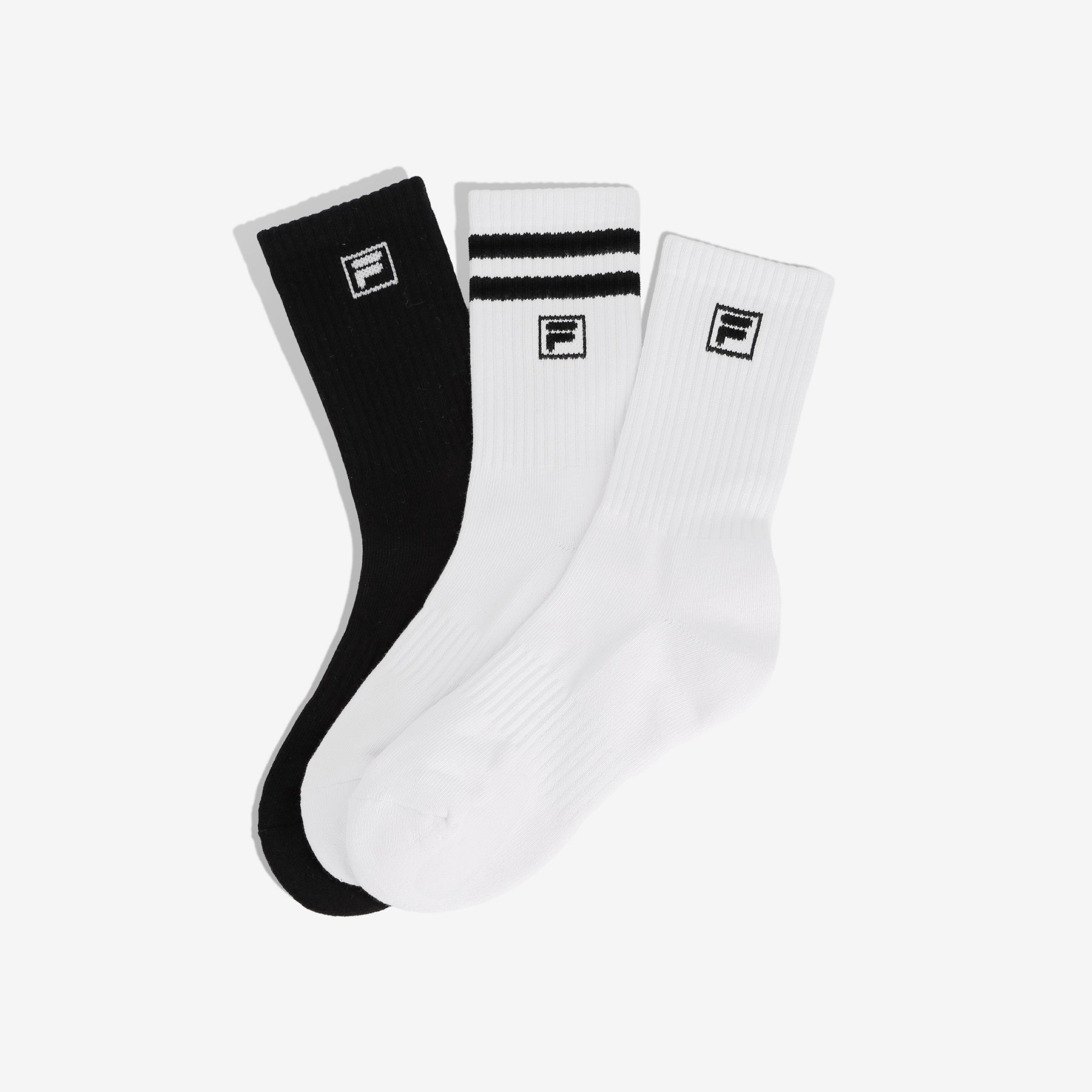 데일리 골지 에센셜 중목 양말 3pack - 01