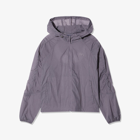 여성 후드 경량 바람막이 - 01