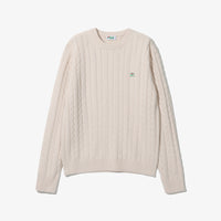 F+ CABLED KNITTED CREWNECK