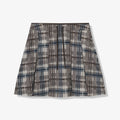 숏 플리츠 체크 스커트