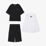 우븐 3pcs 캐쥬얼 셋업 - 01