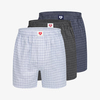 체크 남성 트렁크 3PACK