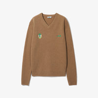 F+ LINEAR CREST V NECK SWEATER