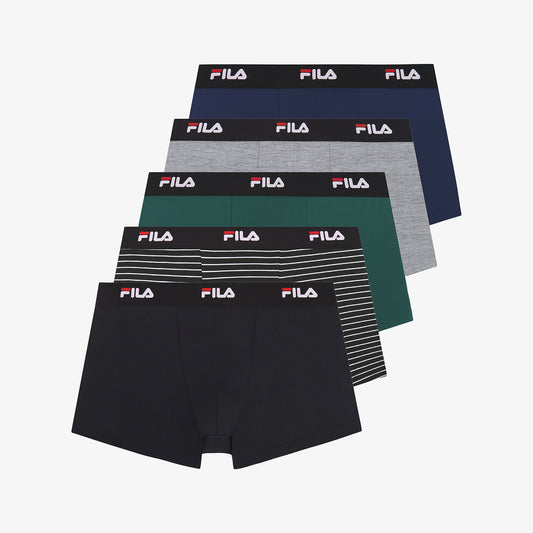 온라인단독 리니어 블랙밴드 남성 드로즈 5PACK - 01