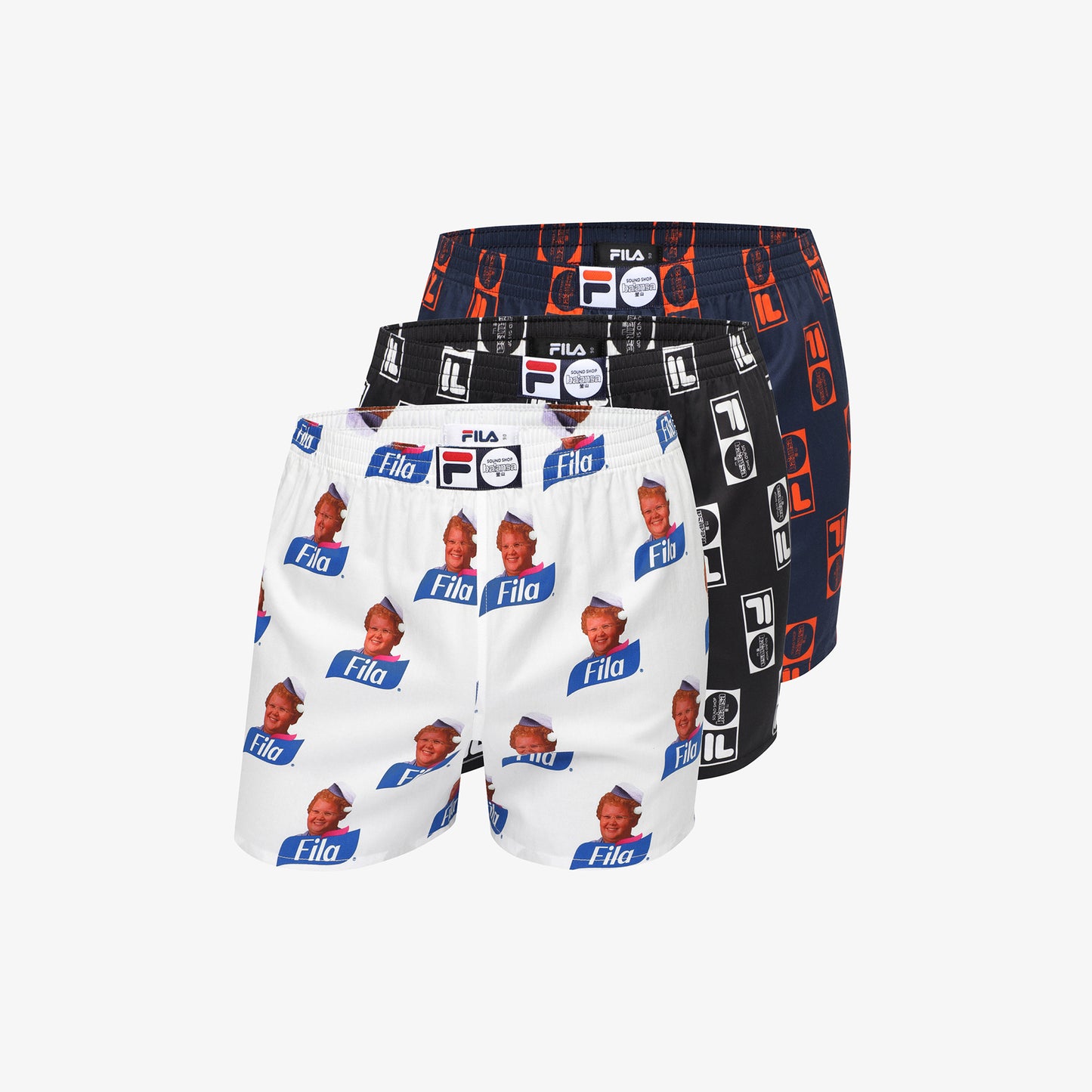 <FILA UNDERWEAR X BALANSA> 트렁크 3팩 - 01