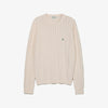 F+ CABLED TOWEL KNIT CREWNECK