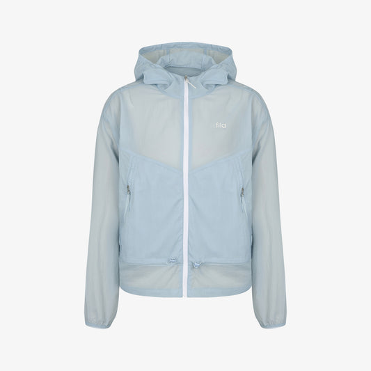 여성 초경량 셔링 바람막이 - 01