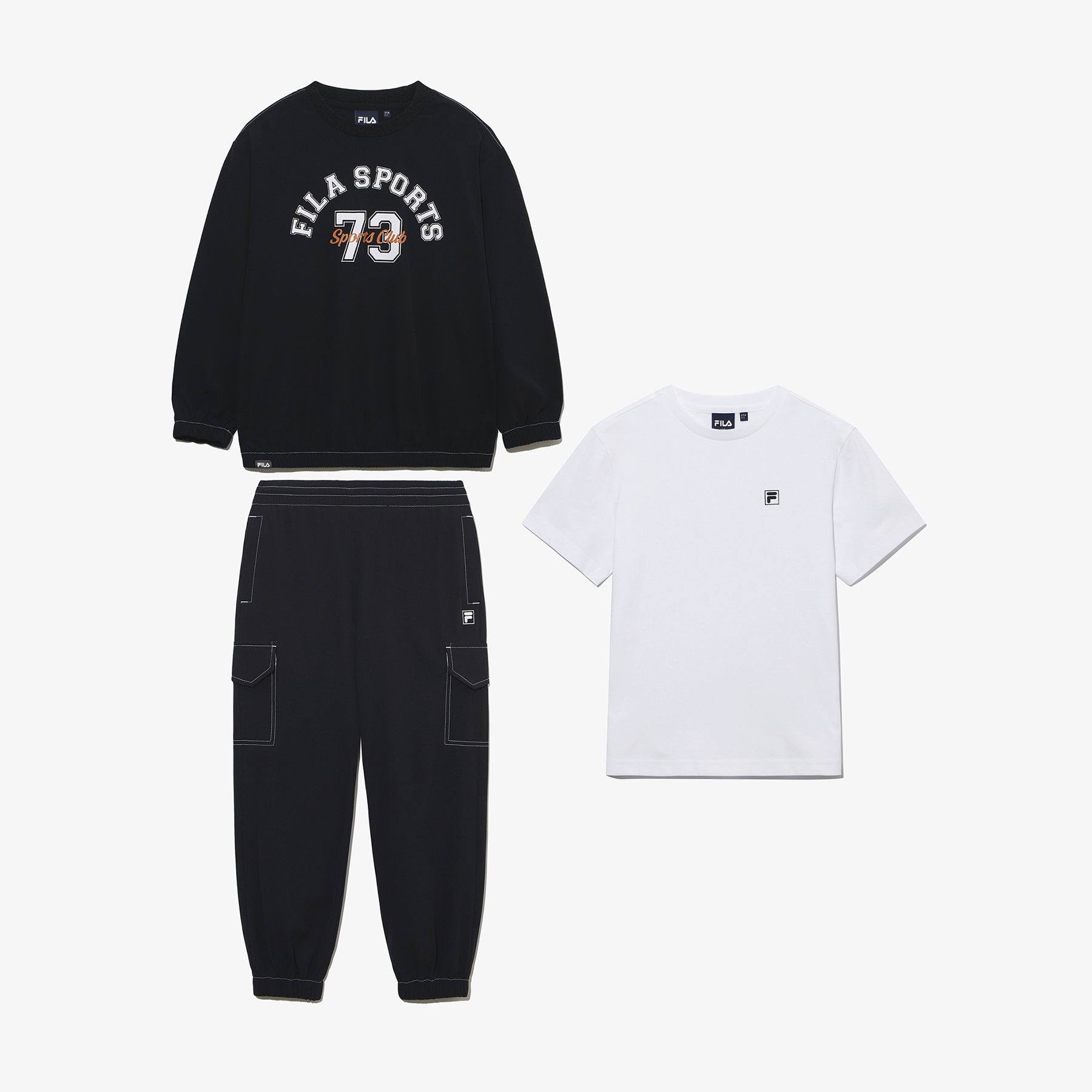 우븐 3PCS 베이직 셋업 - 01