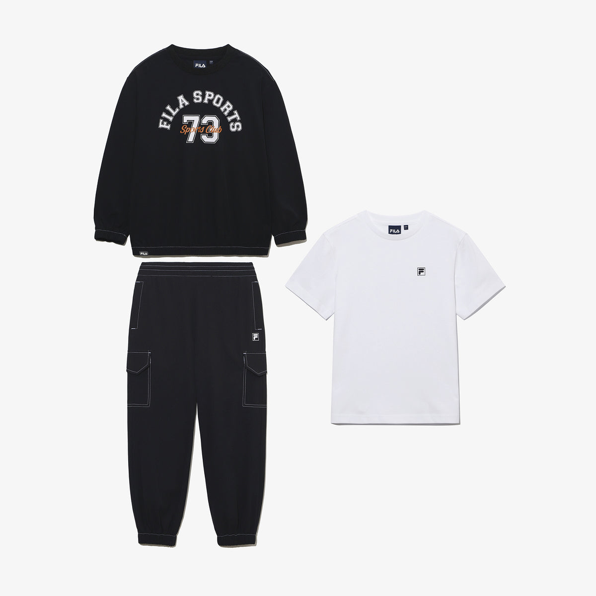 우븐 3PCS 베이직 셋업 - 01