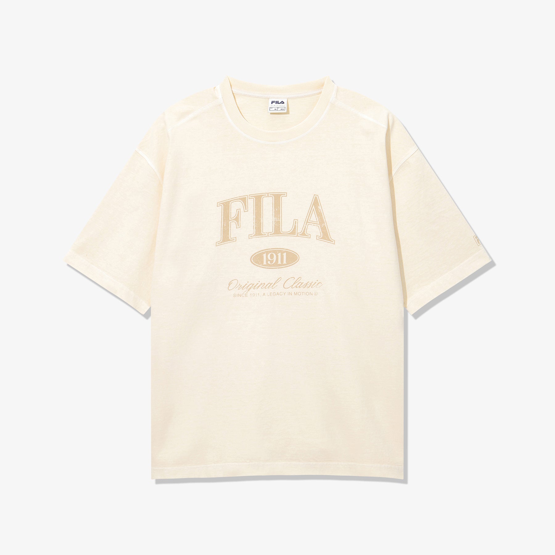 피그먼트 워싱 레터링 반팔티 - 01