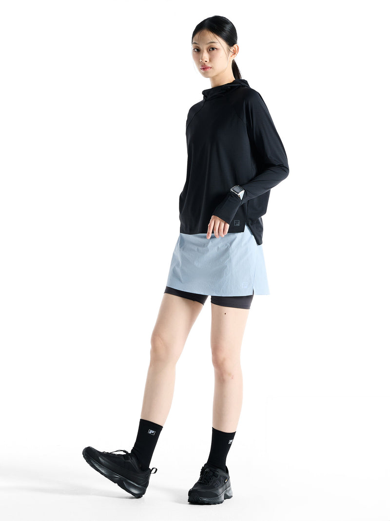 UV 메쉬 후드 긴팔티