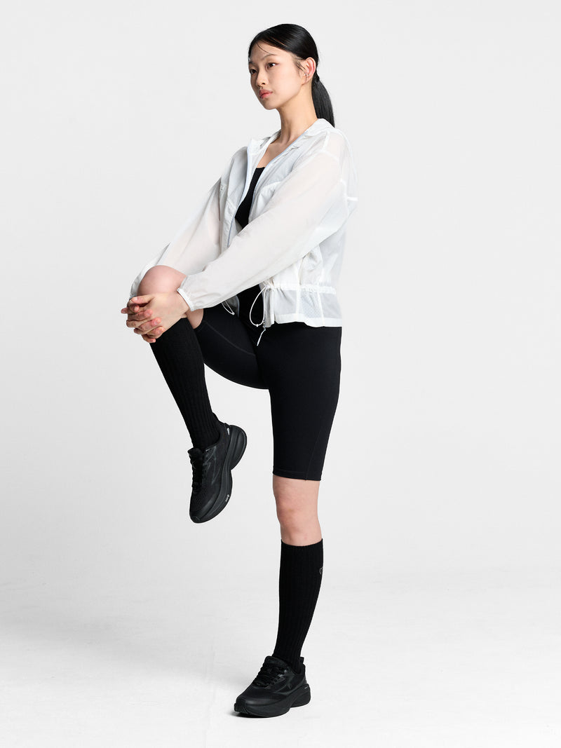 여성 초경량 셔링 바람막이