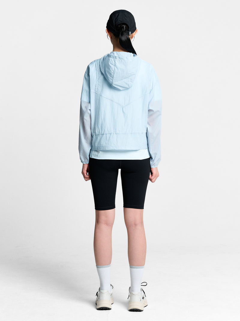 여성 초경량 셔링 바람막이