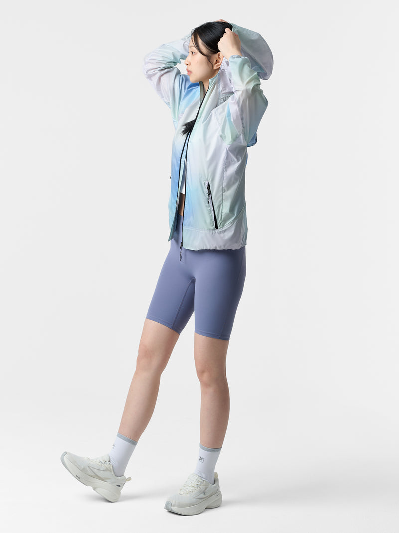UV cut 초경량 후드 패턴 바람막이