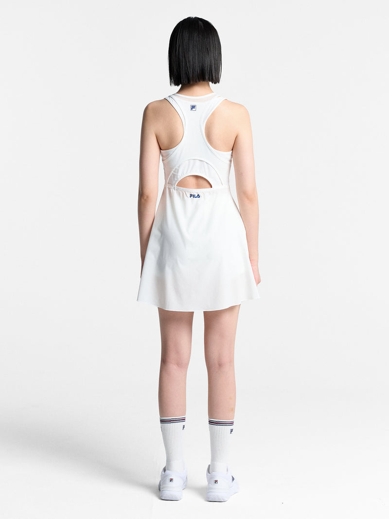 테니스 메쉬 하이브리드 원피스