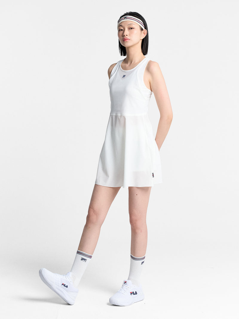테니스 메쉬 하이브리드 원피스