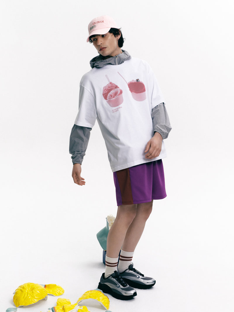 FHC 젤라또 그래픽 박시 반팔티