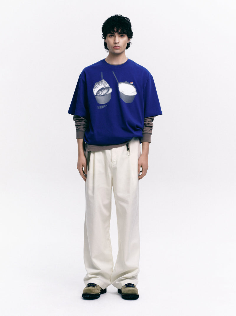 FHC 젤라또 그래픽 박시 반팔티