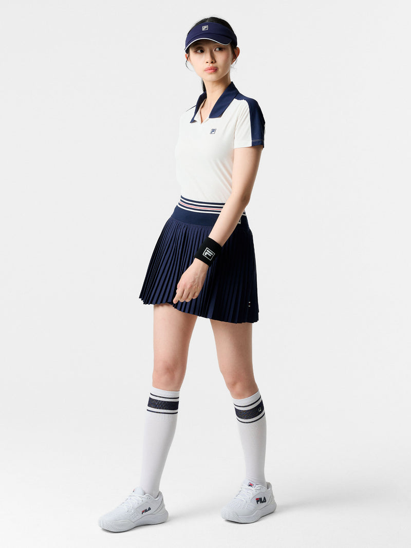 테니스 Drywave 클럽매치 자카드 카라티