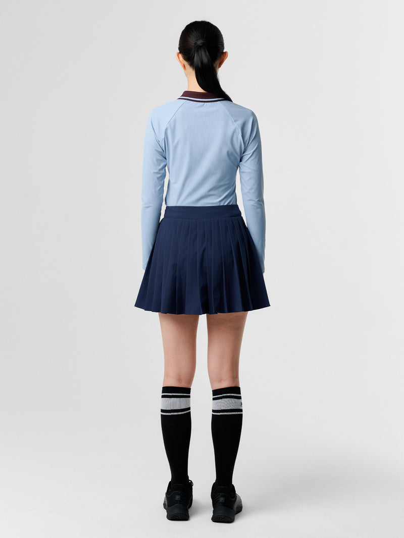 테니스 카라 골지 긴팔티