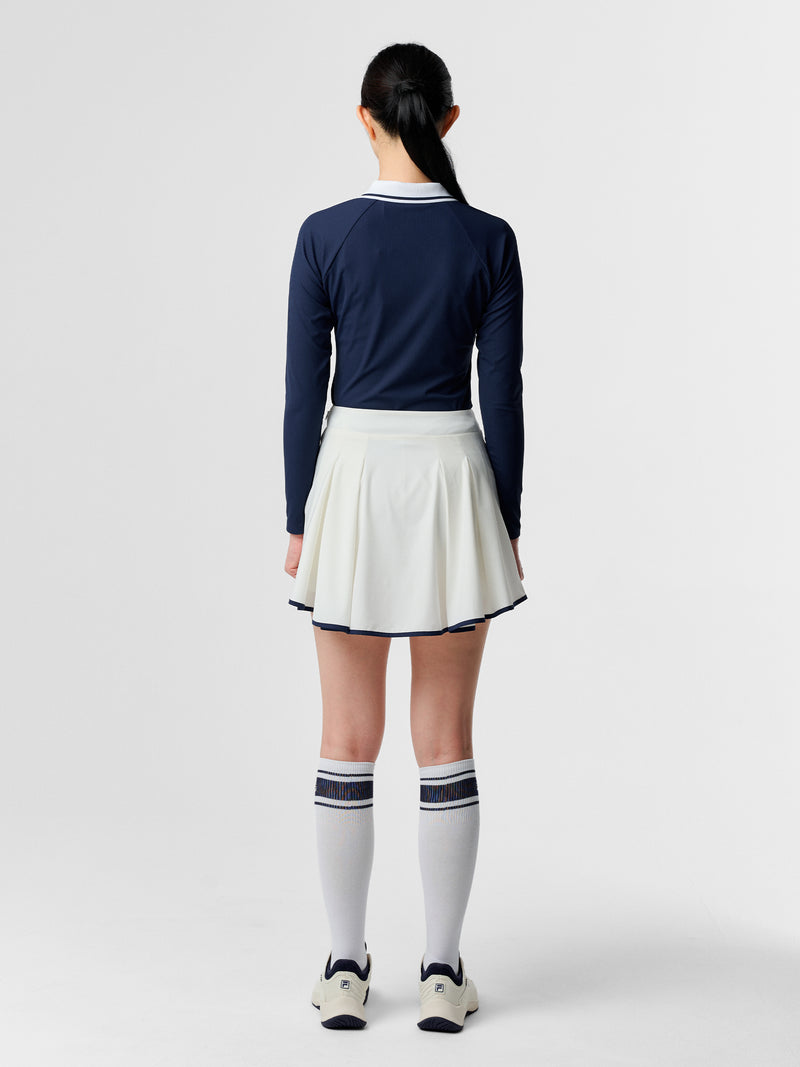 테니스 카라 골지 긴팔티