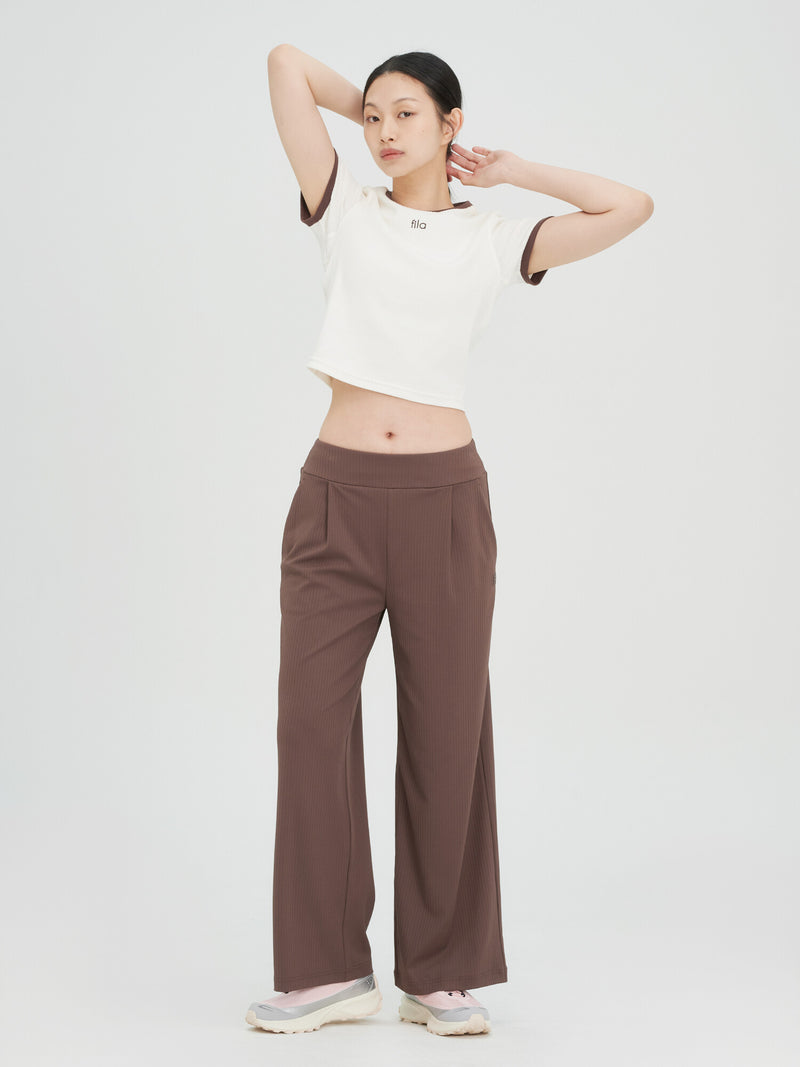골지 캡내장 크롭 반팔티