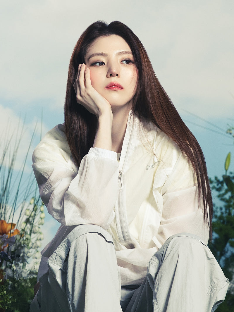 <한소희 착용>경량 립스탑 후드 바람막이
