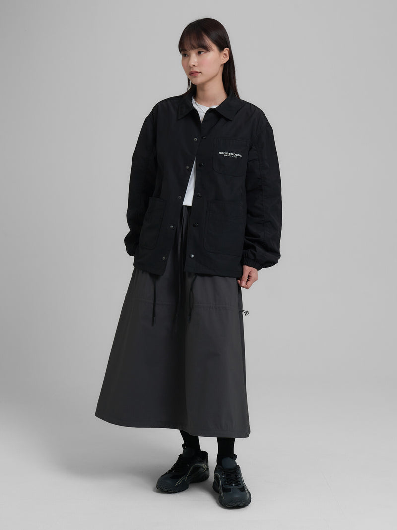 우븐 카라넥 코치자켓