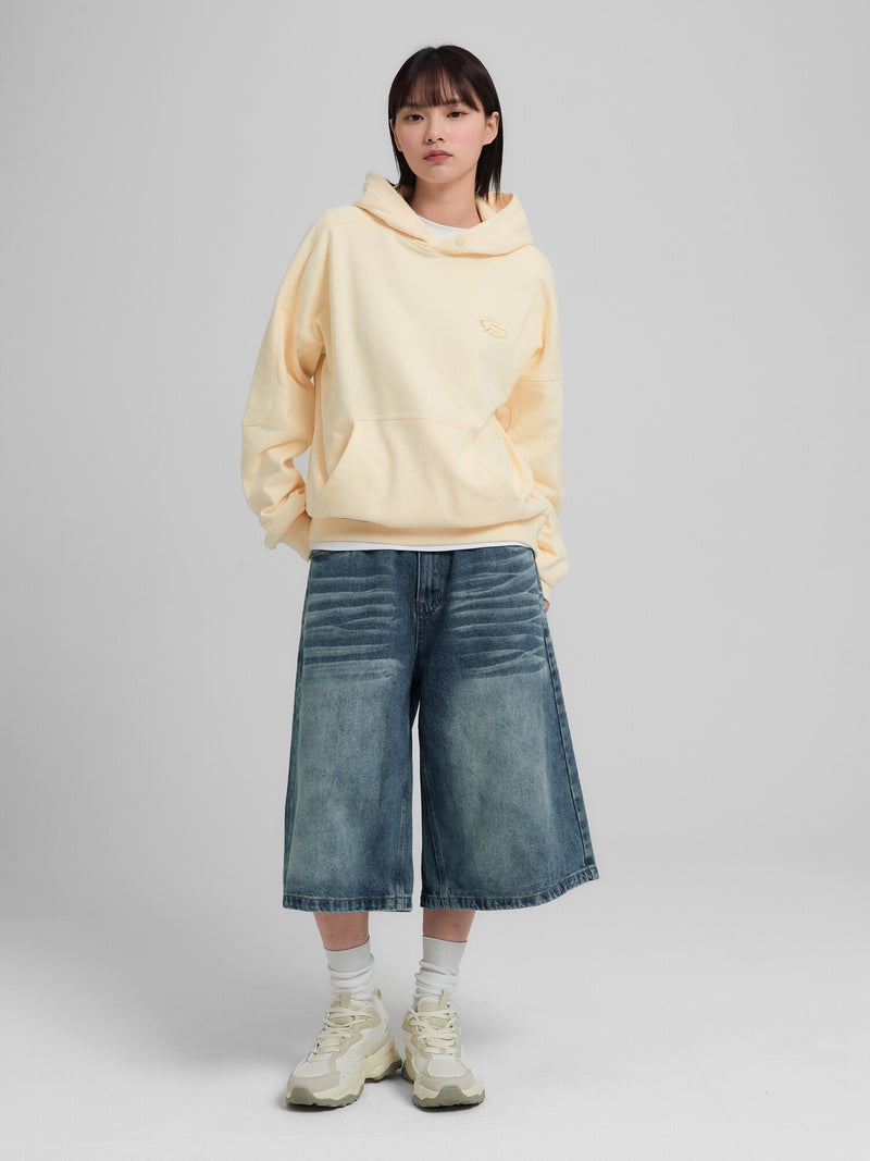 절개 포인트 스몰 로고 후드티