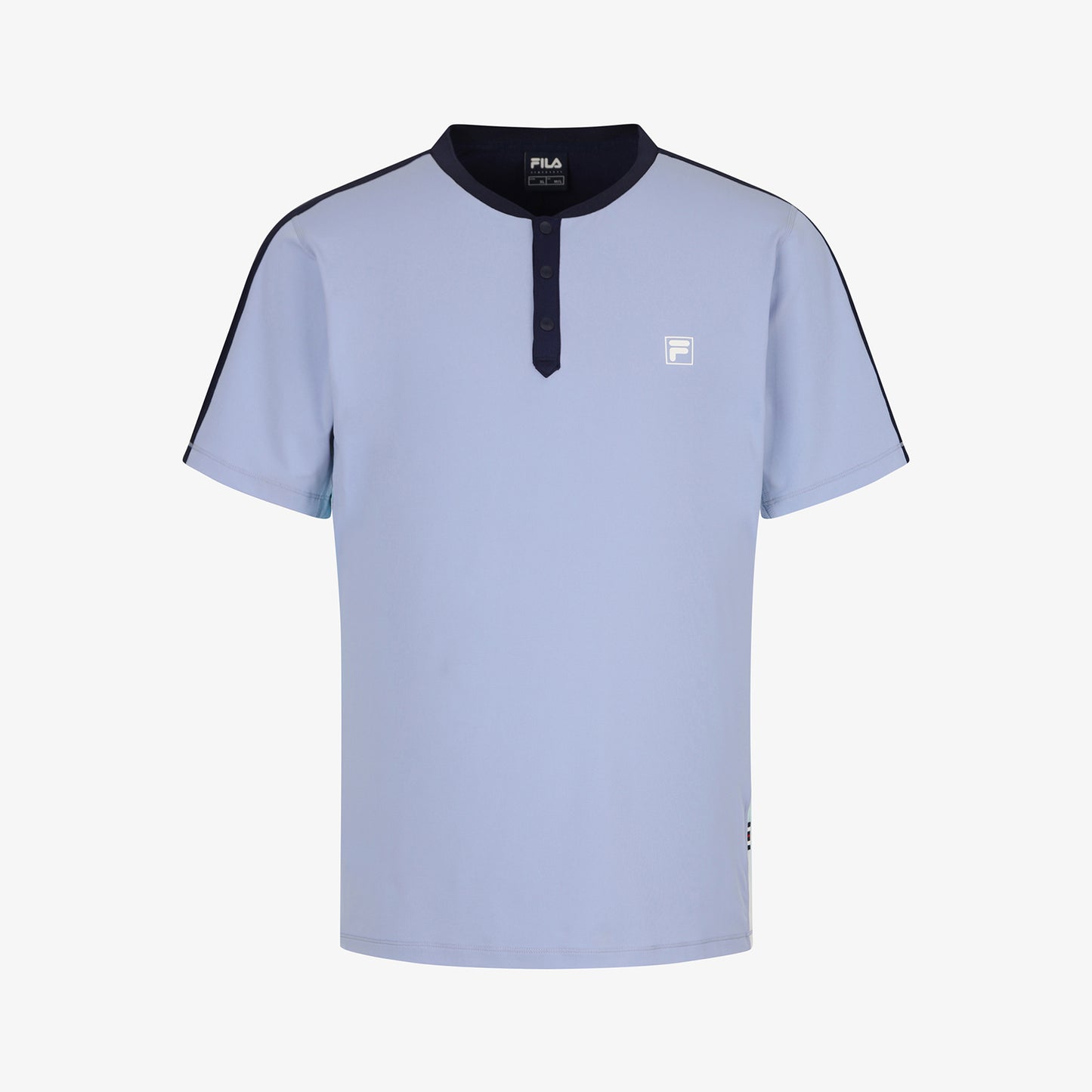 테니스 헨리넥 자카드 반팔티 - 01