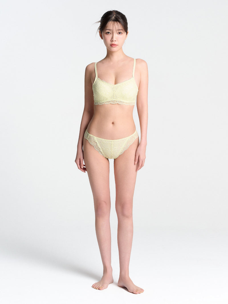 글로우 레이스 스쿱넥 브라