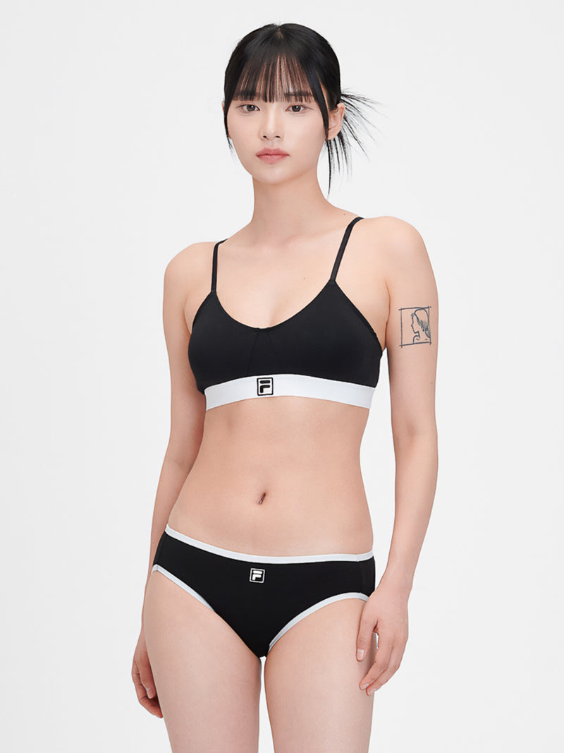 F코튼 스쿱넥 브라