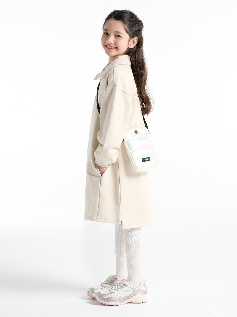 하프 집업 카라 원피스