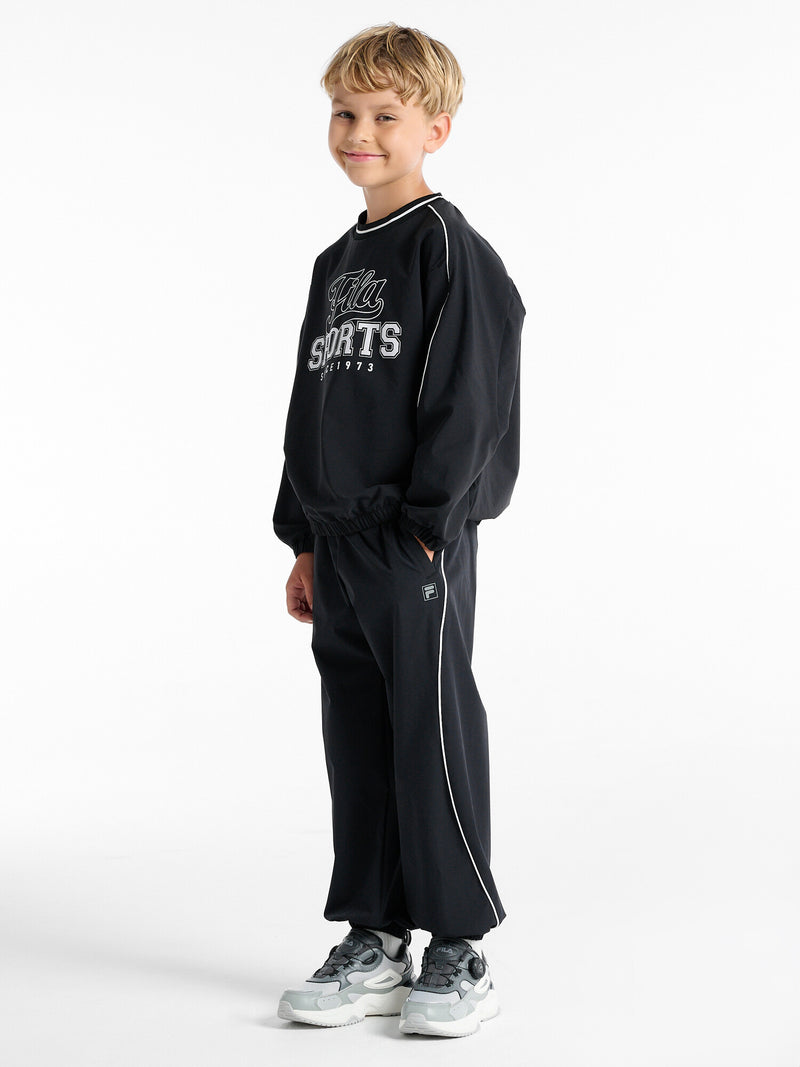 파이핑 우븐 팬츠