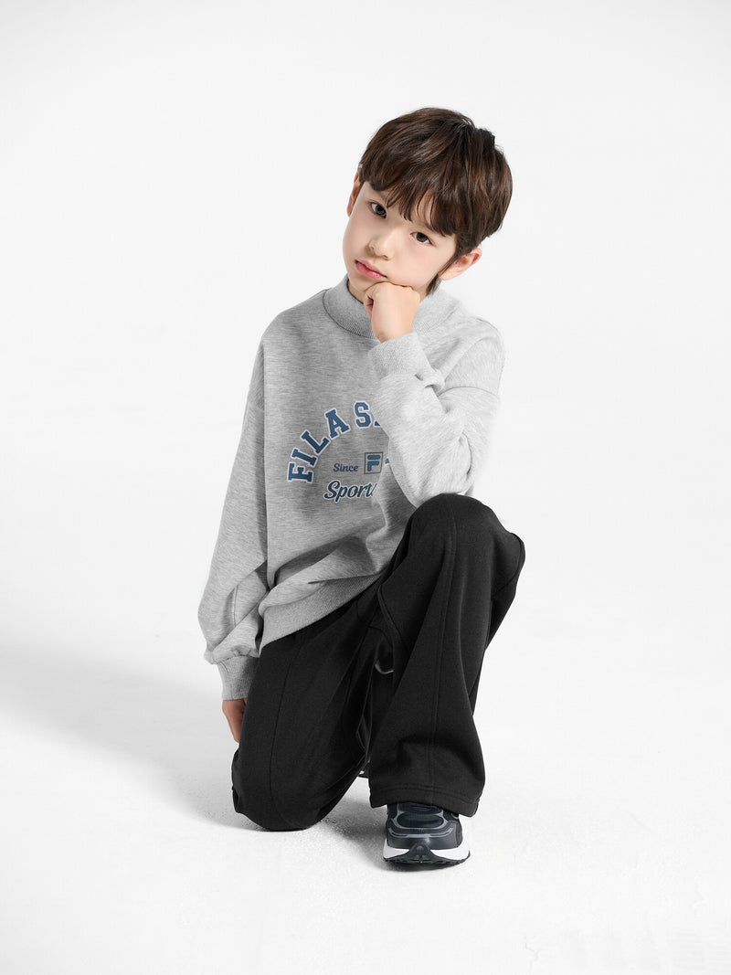 하프넥 기모 맨투맨