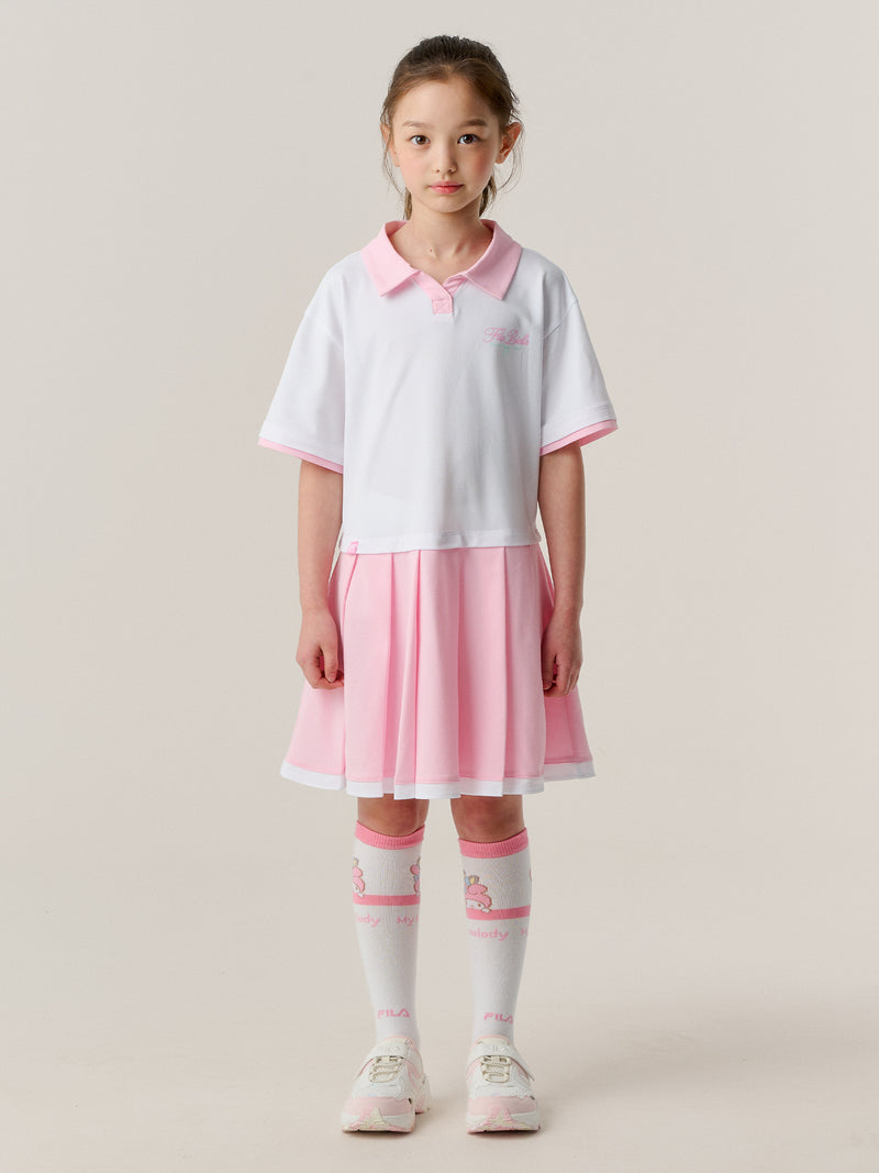 카라 플리츠 원피스