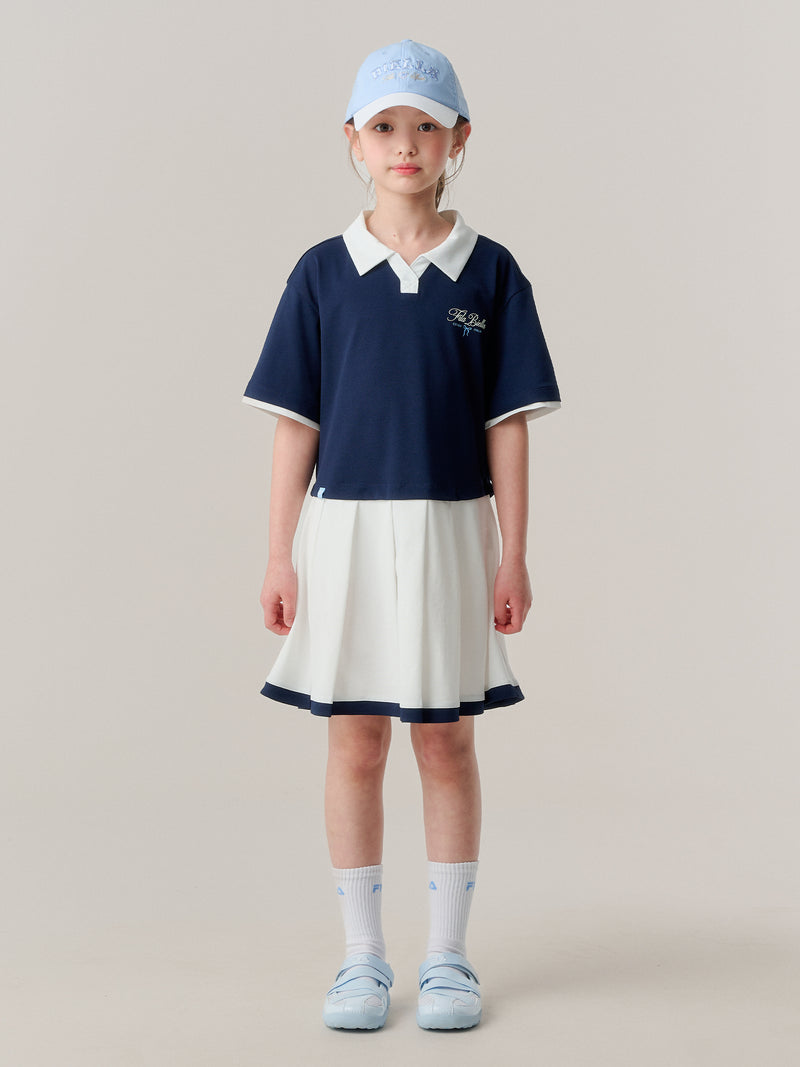 카라 플리츠 원피스
