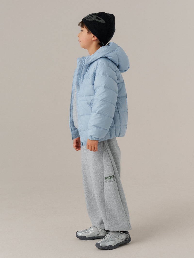 경량 립스탑 후드 구스다운