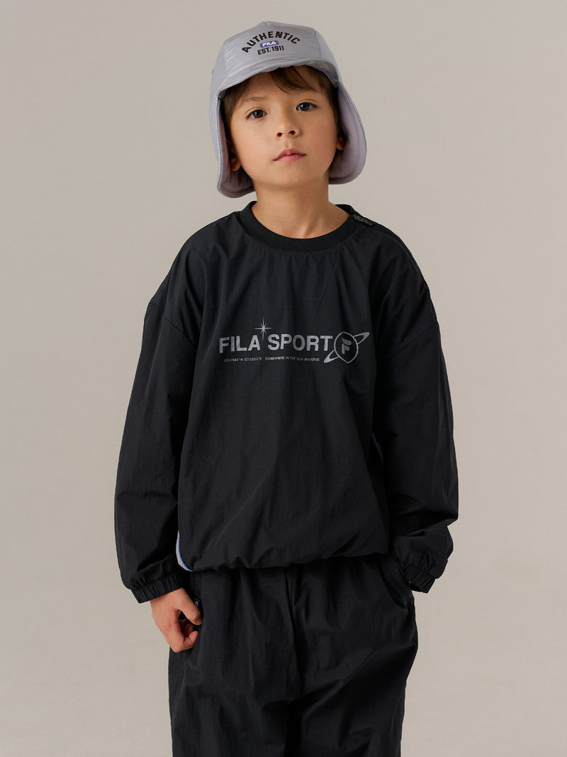 플리스 안감 우븐 아노락