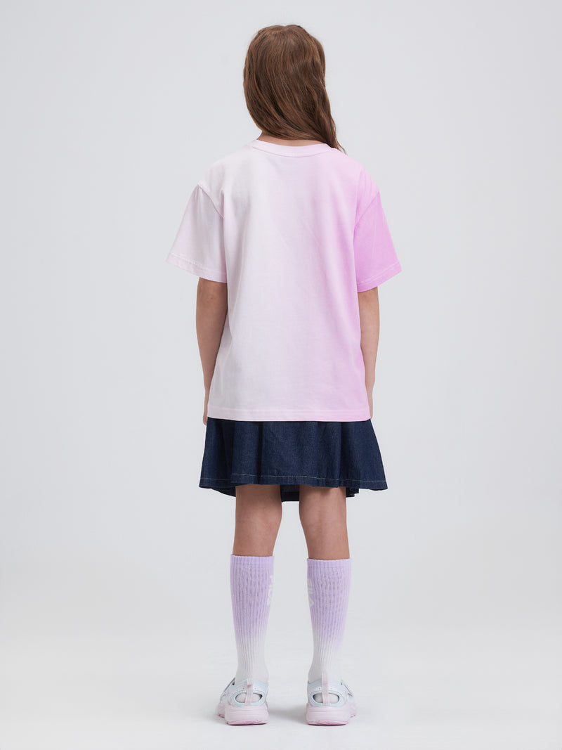 세로 물나염 티셔츠