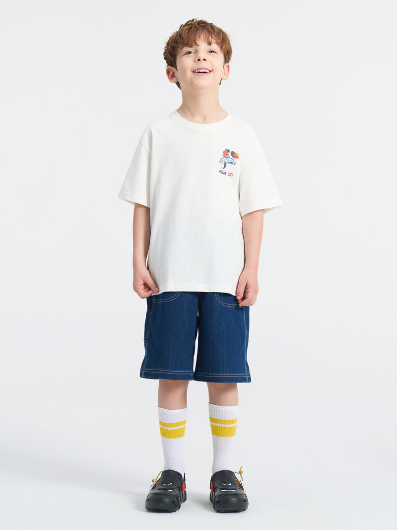 [CHUMS X FILA] 부비새 카툰 티셔츠