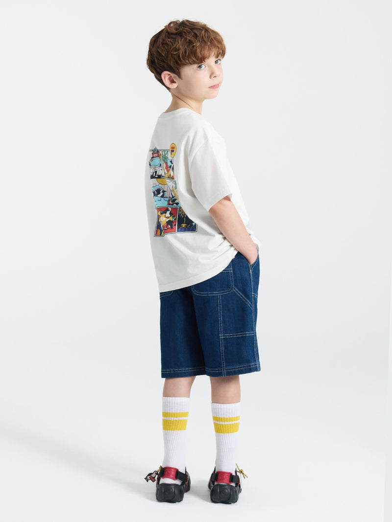 [CHUMS X FILA] 부비새 카툰 티셔츠