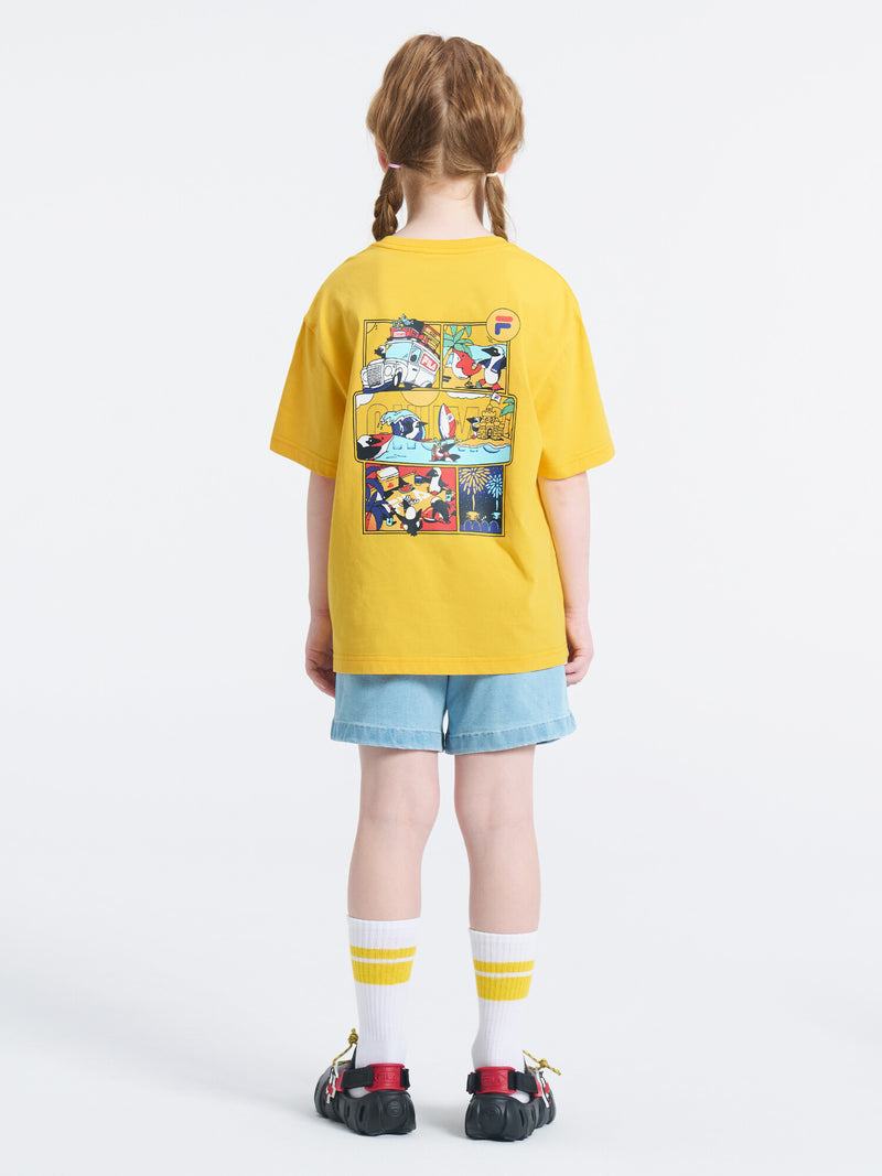 [CHUMS X FILA] 부비새 카툰 티셔츠