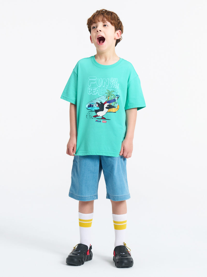 [CHUMS X FILA] 부비새 비치 티셔츠
