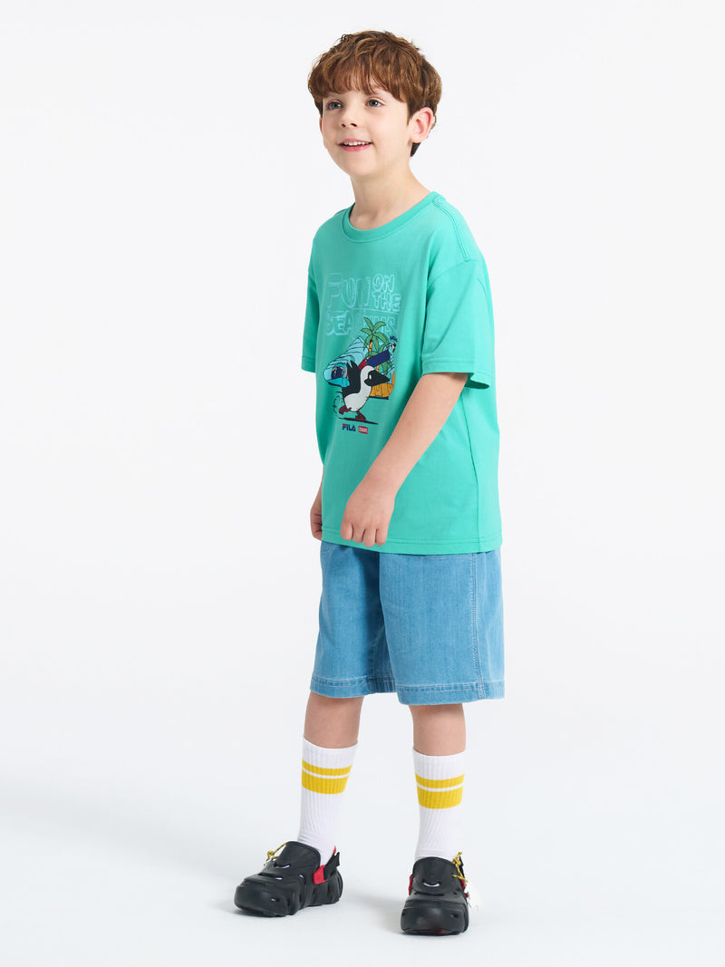 [CHUMS X FILA] 부비새 비치 티셔츠