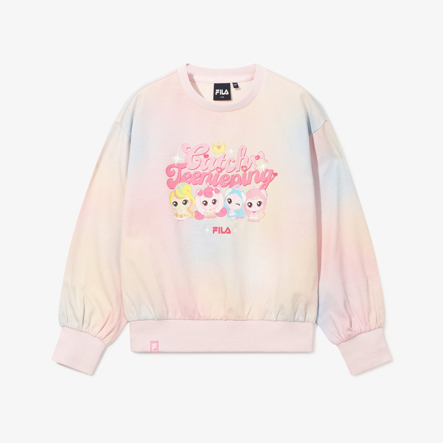 캐치!티니핑 X FILA KIDS 타이다잉 맨투맨