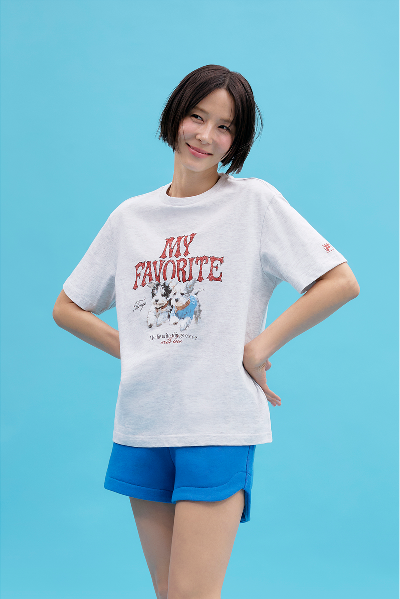 <우즈 착용> 마이티셔츠 유니 세미오버핏