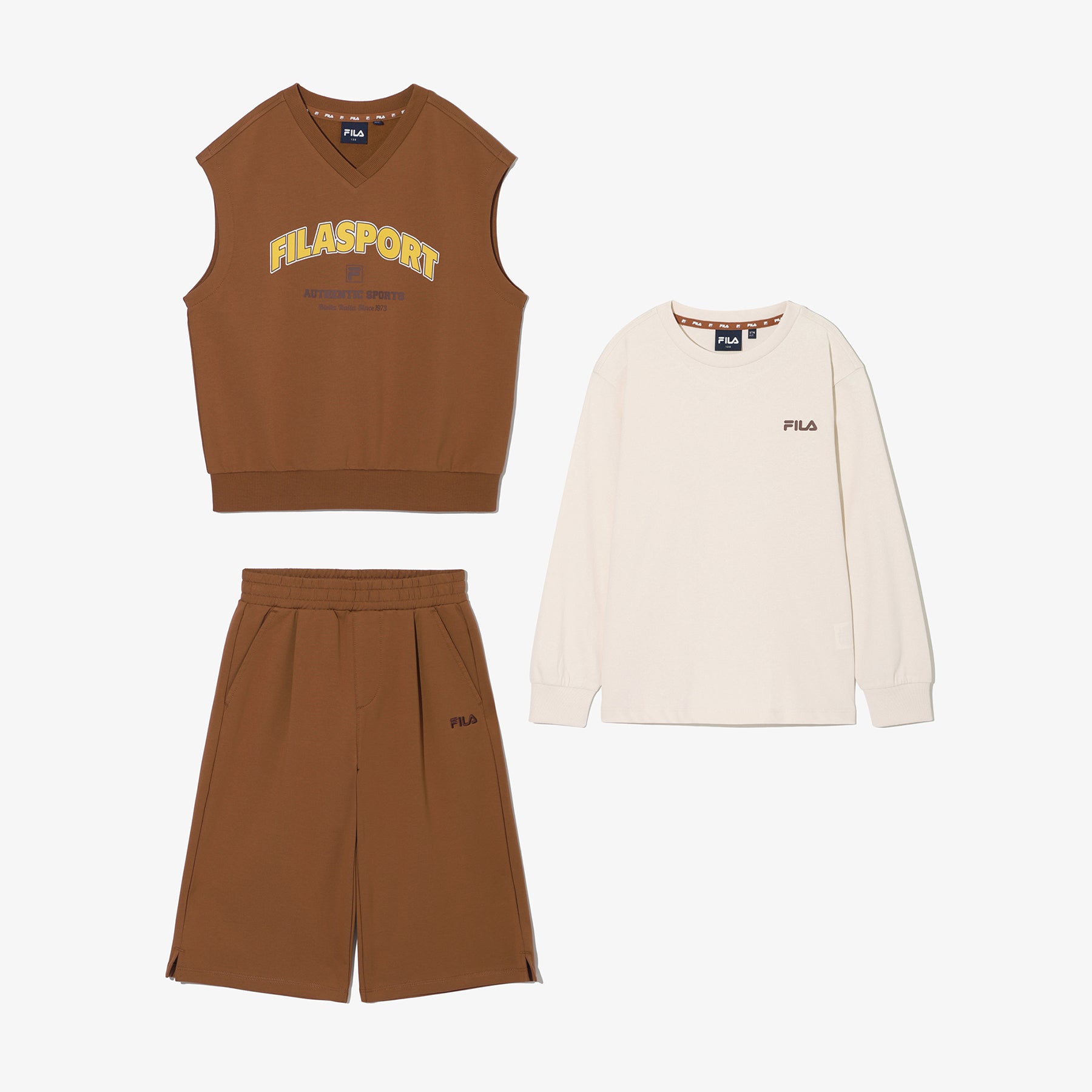 버뮤다 스웻 조끼 3PCS 셋업 - 01